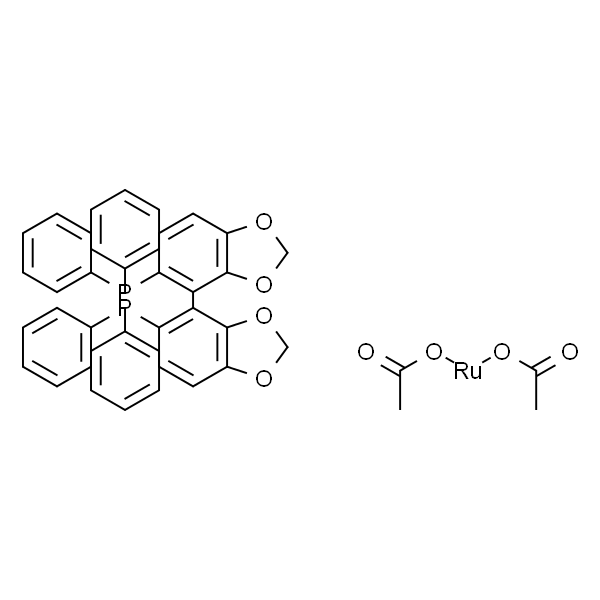 二乙酸根[(S)-(-)-5,5'-双(二苯基膦)-4,4'-联-1,3-苯并二恶茂]钌(II)