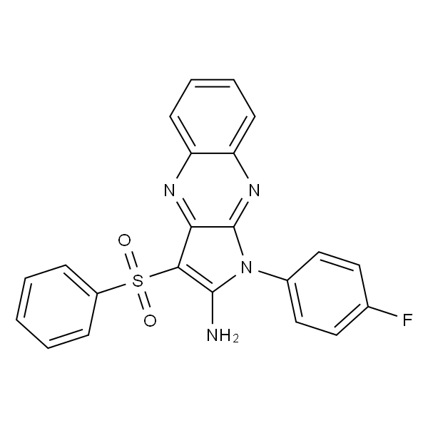 1-(4-氟苯基)-3-(苯磺酰基)-1H-吡咯并[2,3-b]喹喔啉-2-胺