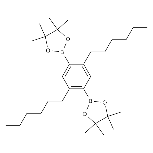 1,4-双(4,4,5,5-四甲基-1,3,2-二氧杂环戊硼烷-2-基)-2,5-二己基苯