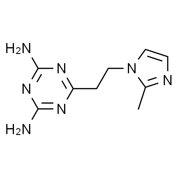 2,4-二氨基-6-[2-(2-甲基-1-咪唑基)乙基]-1,3,5-三嗪