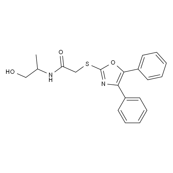 2-((4,5-二苯基恶唑-2-基)硫基)-N-(1-羟基丙-2-基)乙酰胺
