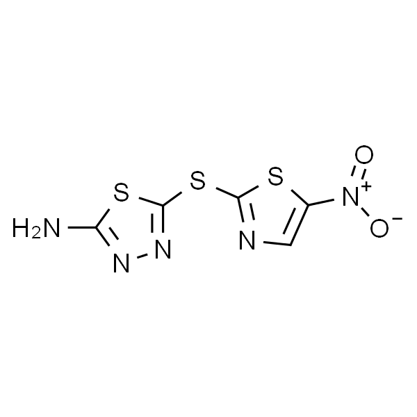 2-氨基-5-[(5-硝基-2-噻唑基)硫代]-1，3，4-噻二唑