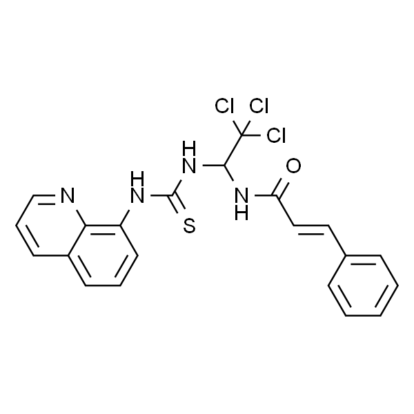 N-(2,2,2-三氯-1-(3-(喹啉-8-基)硫脲基)乙基)肉桂酰胺