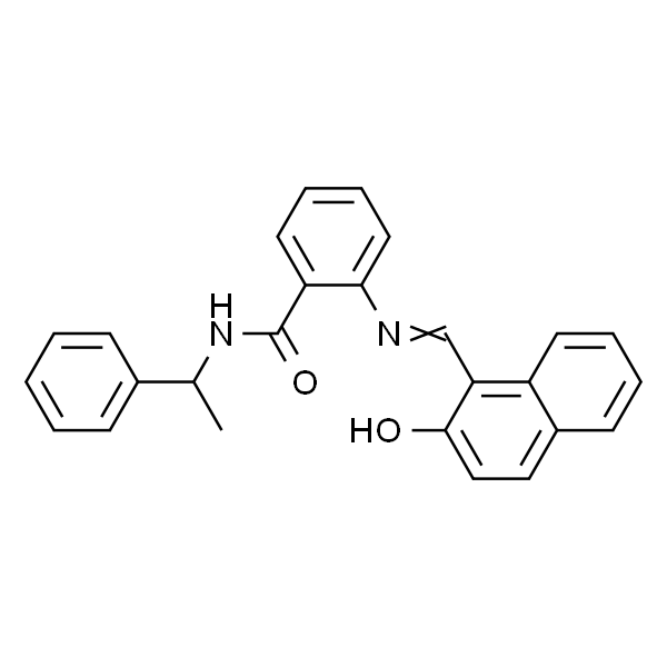 2-[(2-羟基萘-1-基亚甲基)氨基]-N-(1-苯乙基)苯甲酰胺