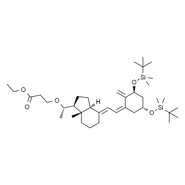 Ethyl 3-((S)-1-((1S,3aS,7aS,E)-4-((Z)-2-((3S,5R)-3,5-bis((tert-butyldimethylsilyl)oxy)-2-methylenecyclohexylidene)ethylidene)-7a-methyloctahydro-1H-inden-1-yl)ethoxy)prop...