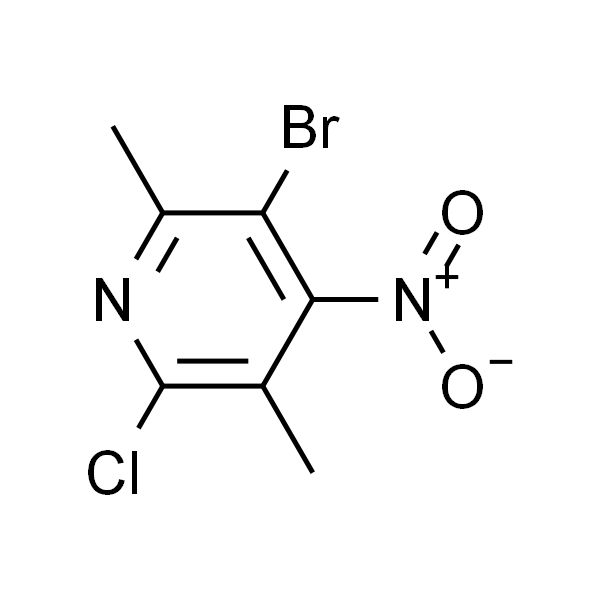 2,4-二甲基-3-溴-5-硝基-6-氯吡啶