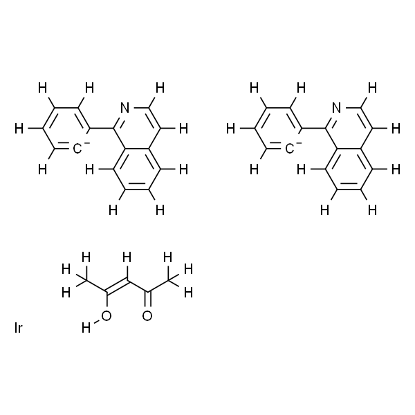 二(1-苯基-异喹啉)(乙酰丙酮)合铱(III)