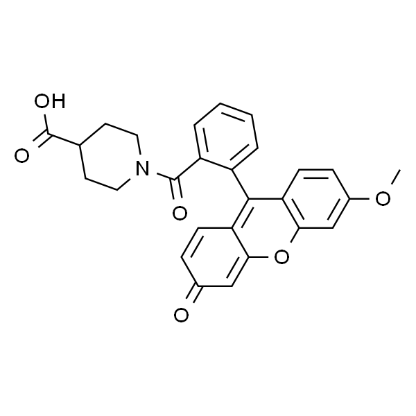 1-[2-(6-Methoxy-3-oxo-3H-xanthen-9-yl)-benzoyl]-piperidine-4-carboxylic acid