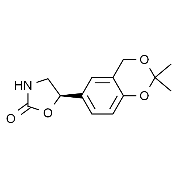 (R)-5-(2,2-二甲基-4H-苯并[d] [1,3]二氧杂环己烯-6-基)恶唑烷-2-酮