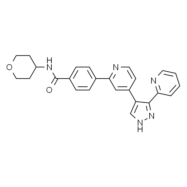 4-[4-[3-(吡啶-2-基)-1H-吡唑-4-基]吡啶-2-基]-N-(四氢吡喃-4-基)苯甲酰胺