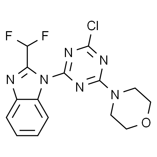 4-(4-氯-6-(2-(二氟甲基)-1H-苯并[d]咪唑-1-基)-1,3,5-三嗪-2-基)吗啉