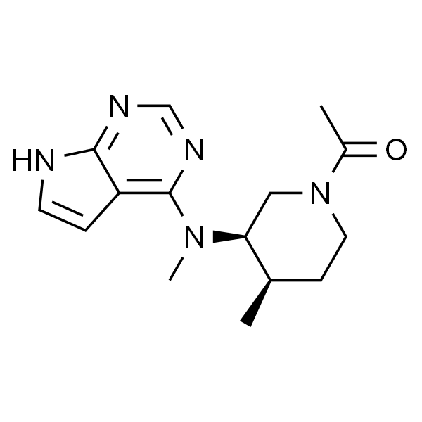 3-Piperidinamine, 1-acetyl-N,4-dimethyl-N-1H-pyrrolo[2,3-d]pyrimidin-4-yl-, (3R,4R)- (9CI)