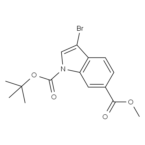 1-叔丁基6-甲基3-溴-1H-吲哚-1,6-二甲酸酯