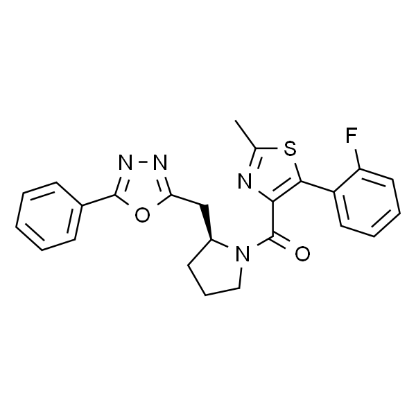 (S)-1-[5-[2-氟苯基]-2-甲基噻唑-4-基]-1-[2-[[5-苯基-[1,3,4]恶