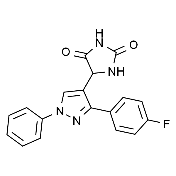 5-(3-(4-氟苯基)-1-苯基-1H-吡唑-4-基)咪唑烷-2,4-二酮