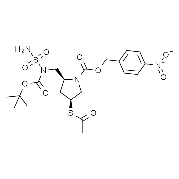 (2S)-4-(乙酰硫基)-2-((叔丁氧羰基)(氨磺酰)氨基)甲基)吡咯烷-1-羧酸-4-硝基苄酯