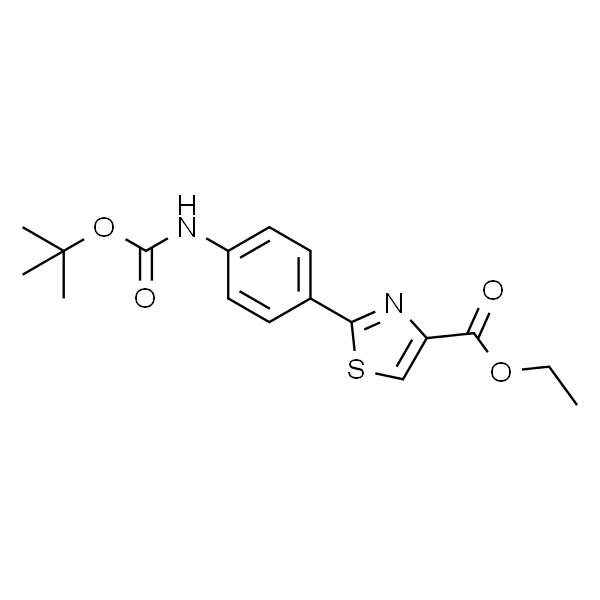 2-[4-(Boc-氨基)苯基]噻唑-4-甲酸乙酯