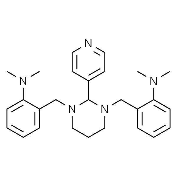 2,2'-[[二氢-2-(4-吡啶基)-1,3(2H,4H)-嘧啶二基]二(亚甲基)]二[N,N-二甲基苯胺]