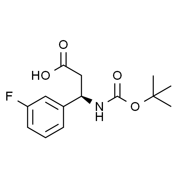 boc-(r)-3-氨基-3-(3-氟苯基)丙酸