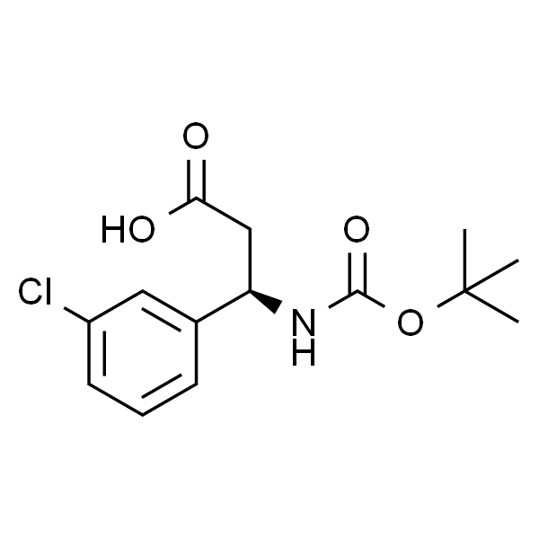 boc-(r)-3-氨基-3-(3-氯苯基)-丙酸