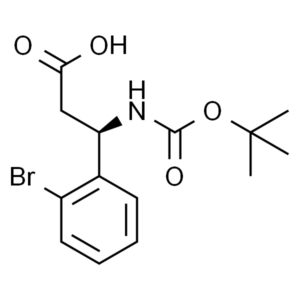 boc-(r)-3-氨基-3-(2-溴苯基)-丙酸