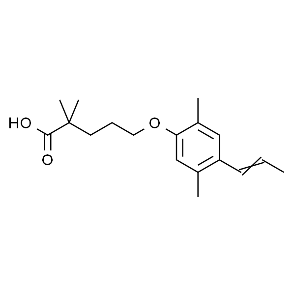 5-(2,5-二甲基-4-(丙-1-烯-1-基)苯氧基)-2,2-二甲基戊酸