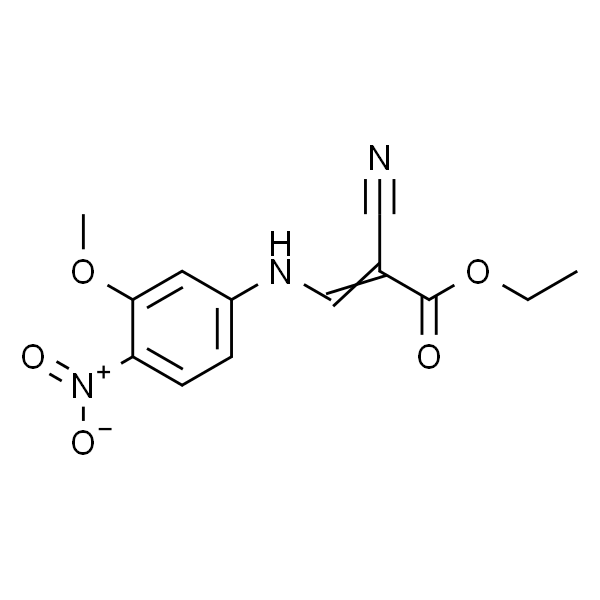 2-Propenoic acid, 2-cyano-3-[(3-methoxy-4-nitrophenyl)amino]-, ethyl ester