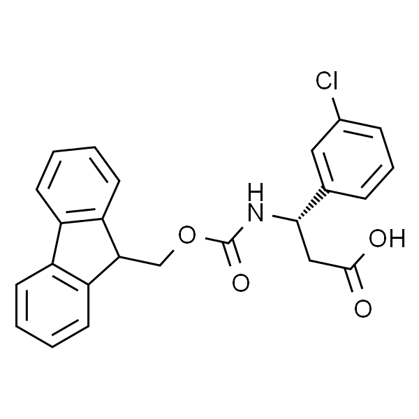 (S)-3-((((9H-芴-9-基)甲氧基)羰基)氨基)-3-(3-氯苯基)丙酸