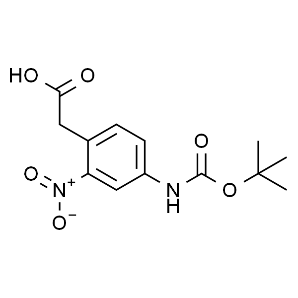 2-(4-((叔丁氧基羰基)氨基)-2-硝基苯基)乙酸