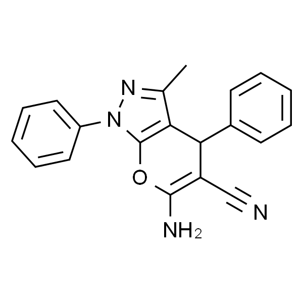 6-氨基-3-甲基-1,4-二苯基-1,4-二氢吡喃并[2,3-c]吡唑-5-甲腈