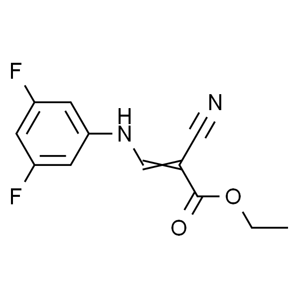 (E)-ethyl 2-cyano-3-(3,5-difluorophenylamino)acrylate