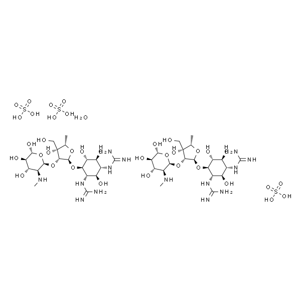 1,1'-((1R,2R,3S,4R,5R,6S)-4-(((2R,3R,4R,5S)-3-(((2S,3S,4S,5R,6S)-4,5-二羟基-6-(羟甲基)-3-(甲胺基)四氢-2H-吡喃-2-基)氧基)-4-羟基-4-(羟甲基)-5-甲基四氢呋喃-2-基)氧基)-2,5,6-三羟基环己烷-1,3-二基)二胍倍半硫酸盐