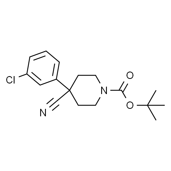 4-(3-氯苯基)-4-氰基哌啶-1-甲酸叔丁酯