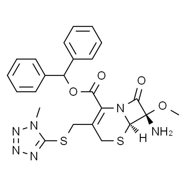 (6R,7R)-7-氨基-7-甲氧基-3-(((1-甲基-1H-四唑-5-基)硫基)甲基)-8-氧代-5-硫杂-1-氮杂双环[4.2.0]辛-2-烯-2-羧酸二苯甲酯