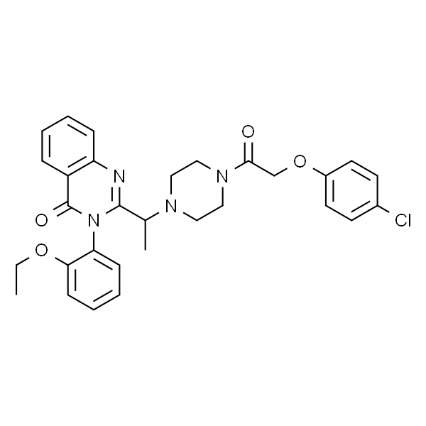 2-(1-(4-(2-(4-氯苯氧基)乙酰基)哌嗪-1-基)乙基)-3-(2-乙氧基苯基)喹唑啉-4(3H)-酮