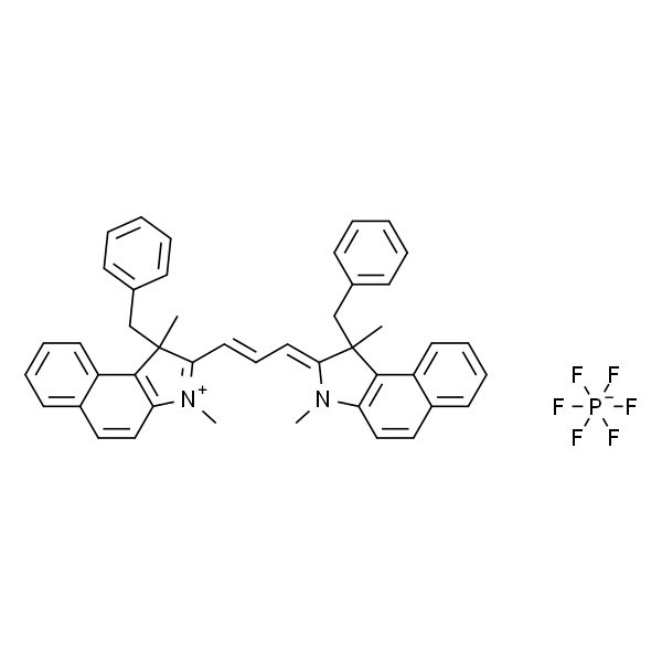 1-苄基-2-[3-(1-苄基-1,3-二甲基-1H-苯并[e]吲哚-2(3H)-亚基)-1-丙烯-1-基]-1,3-二甲基-1H-苯并[e]吲哚-3-鎓六氟磷酸盐