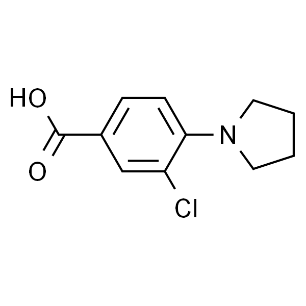 3-氯-4-(1-吡咯烷基)苯甲酸