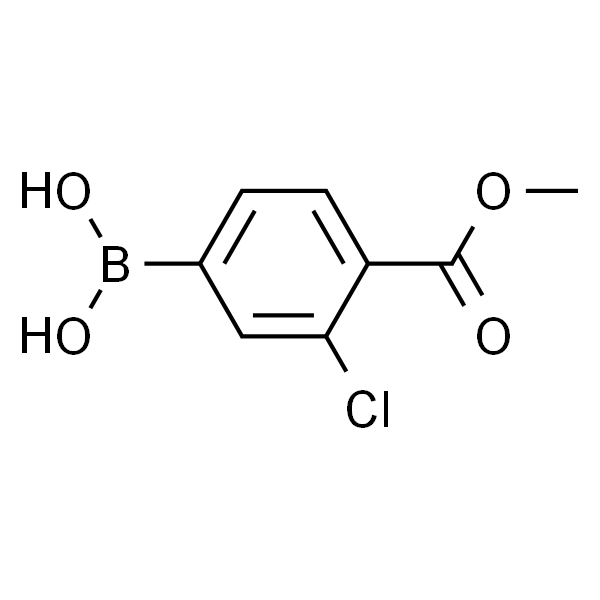 3-氯-4-(甲氧基羰基)苯硼酸 (含有数量不等的酸酐)