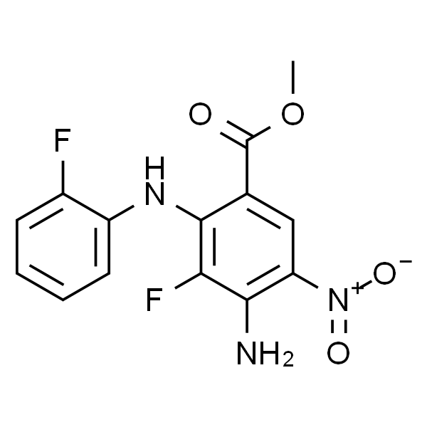 Methyl 4-aMino-3-fluoro-2-((2-fluorophenyl)aMino)-5-nitrobenzoate