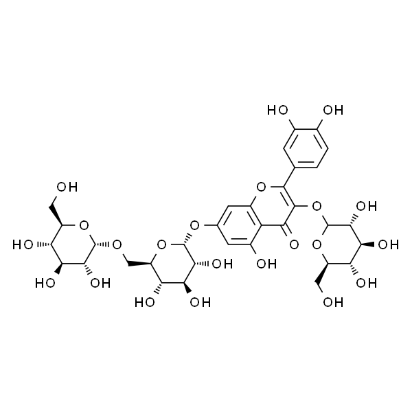 槲皮素-3-O-β-D-葡萄糖-7-O-β-D-龙胆双糖苷