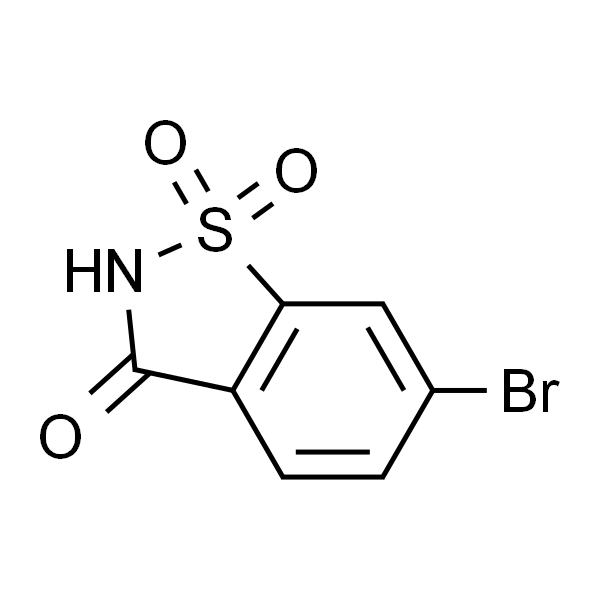 6-溴-1,2-苯异噻唑-3(2H)-酮 1,1-二氧化物