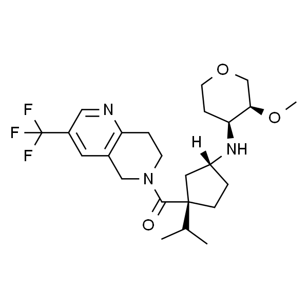 1,5-酐-2,3-双脱氧-3-[[(1R,3S)-3-[[7,8-二氢-3-(三氟甲基)-1,6-萘啶-6(5H)-基]羰基]-3-(1-甲基乙基)环己基]氨基]-4-O-甲基-D-赤式-戊糖醇