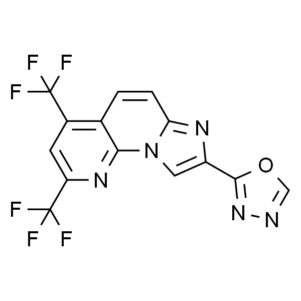 8-(1,3,4-OXADIAZOL-2-YL)-2,4-BIS(TRIFLUOROMETHYL)IMIDAZO[1,2-A][1,8]NAPHTHYRIDINE