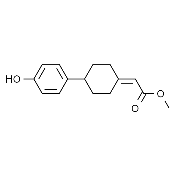 Acetic acid, 2-[4-(4-hydroxyphenyl)cyclohexylidene]-, methyl ester