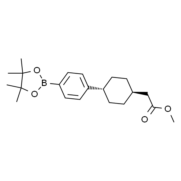 2-(反式-4-(4-(4,4,5,5-四甲基-1,3,2-二氧杂硼杂环戊烷-2-基)苯基)环己基)乙酸甲酯