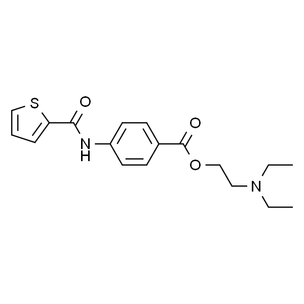 2-(二乙基氨基)乙基-4-(噻吩-2-甲酰氨基)苯甲酸酯