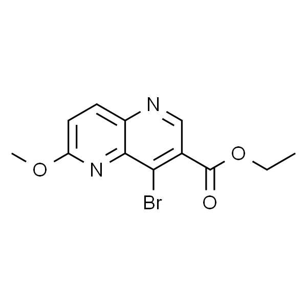 4-溴-6-甲氧基-1，5-萘啶-3-羧酸乙酯