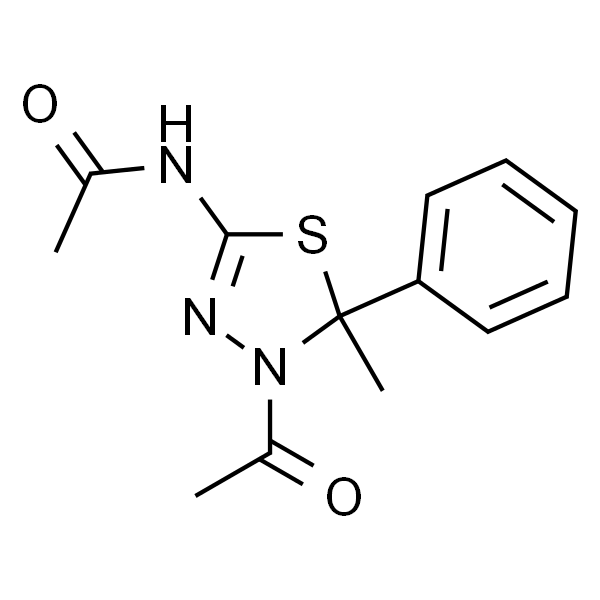 N-(4-乙酰基-5-甲基-5-苯基-4,5-二氢-1,3,4-噻二唑-2-基)乙酰胺