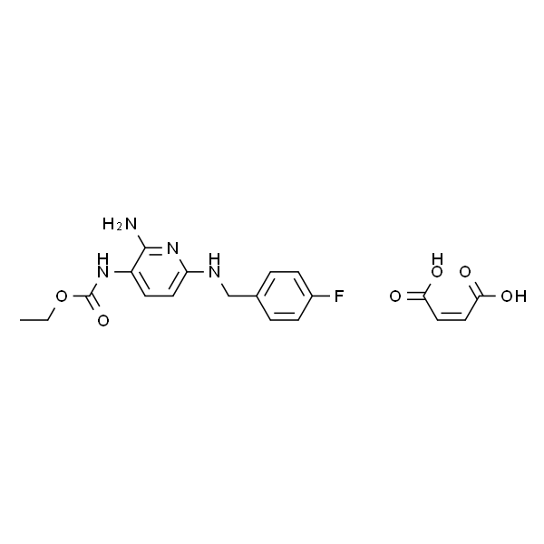 (2-氨基-6-((4-氟苄基)氨基)吡啶-3-基)氨基甲酸乙酯马来酸盐