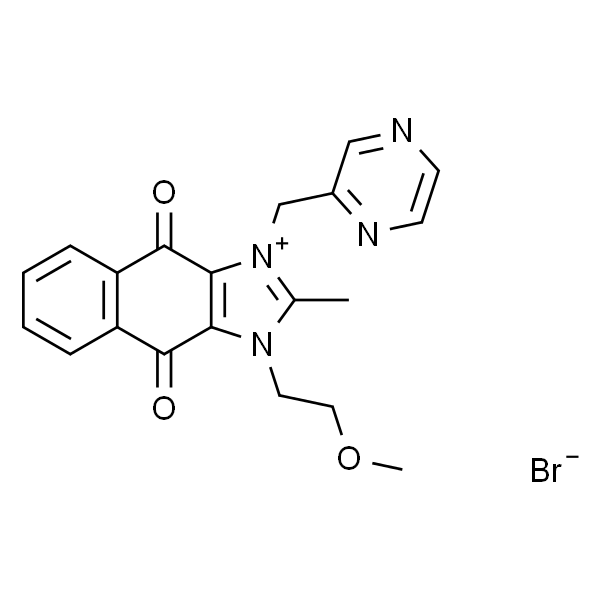 4,9-二氢-1-(2-甲氧基乙基)-2-甲基-4,9-二氧代-3-(2-吡嗪甲基)-1H-萘并[2,3-D]咪唑溴化物